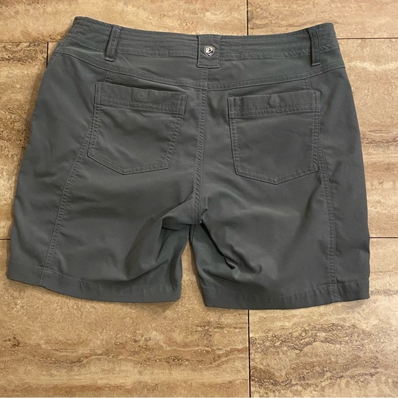 KUHL WOMENS SHORT HIKING OUTDOOR SIZE 8 GREEN “BORN IN THE MOUNTAINS” WAIST 30” - Picture 7 of 11
